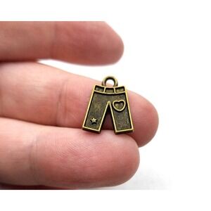 10pcs Pants Charms‎ Bronze Tone Metal jeans clothes clothing charms